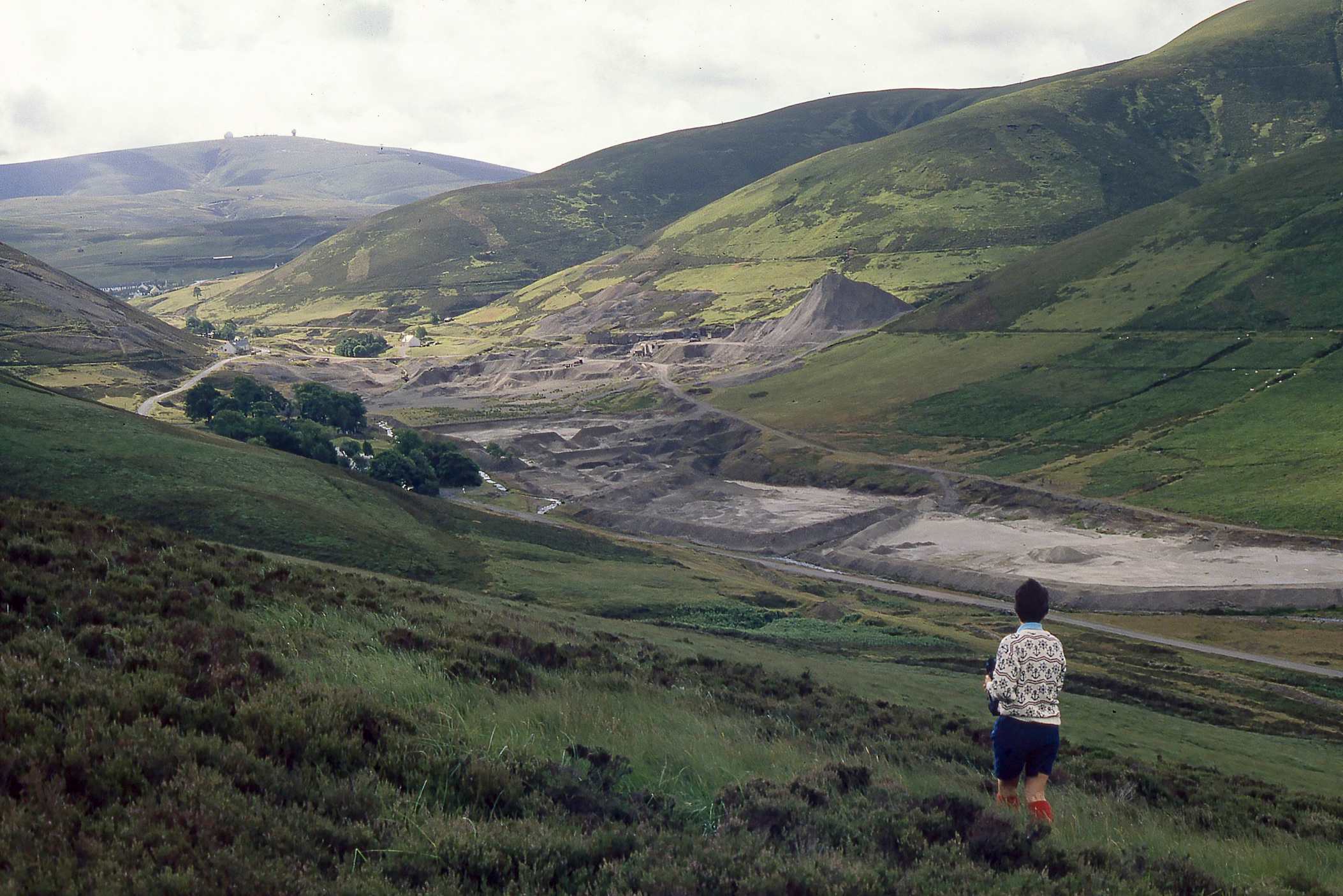 Scotland Overview of Wanlockhead Aug 1980